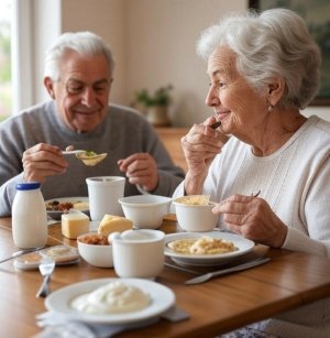 Alimentation riche en calcium et santé des seniors 